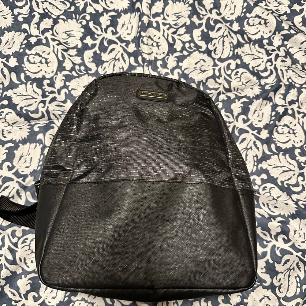 Kathy Ireland Black and Silver Lunch Backpack